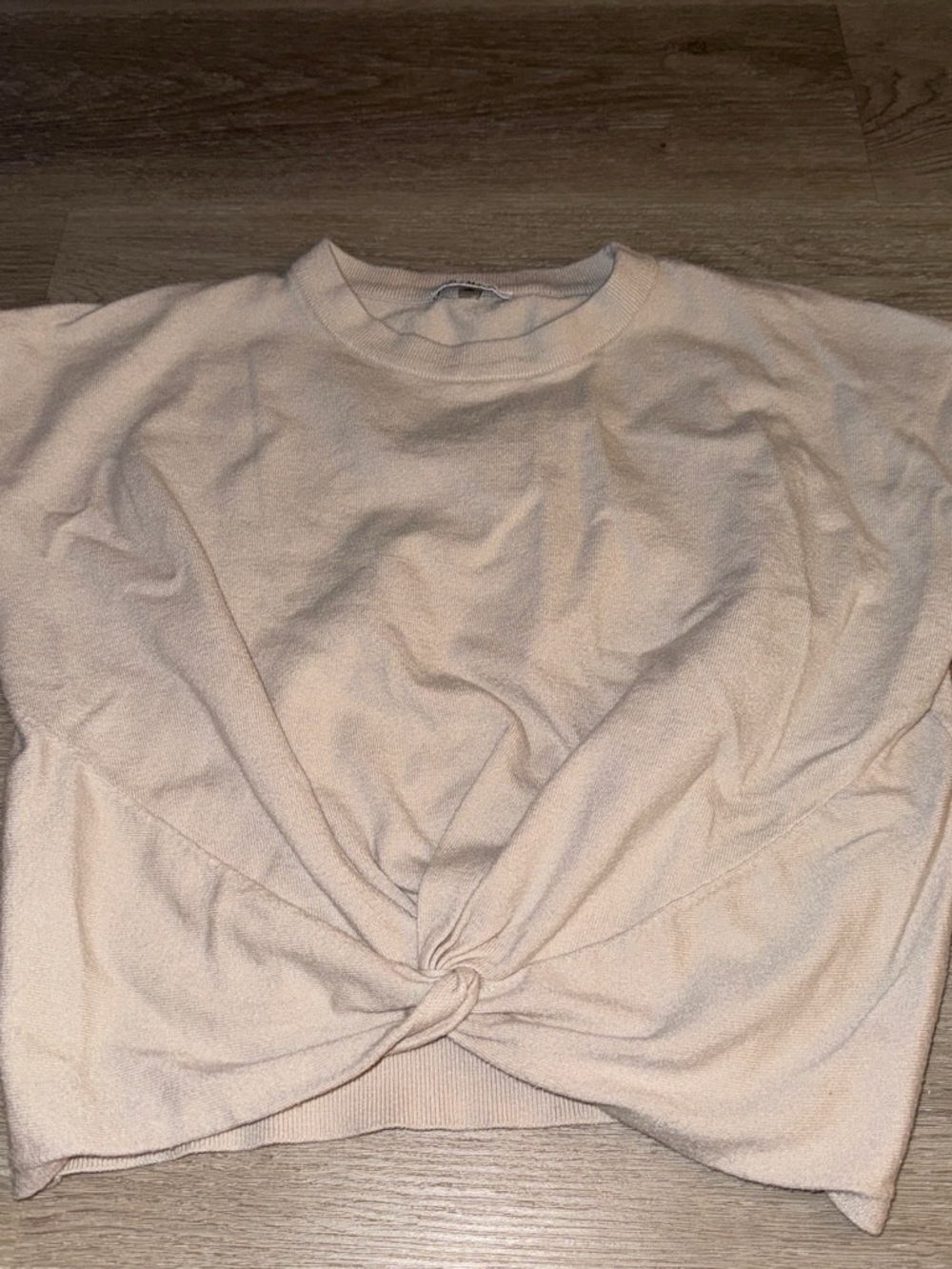Vila Milano Women's Twist-Knot Crewneck Sweatshirt - Cream Size (Small)